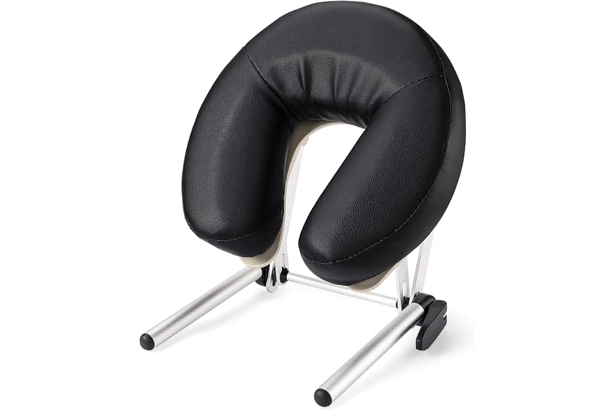 Udefineit Adjustable Massage Table Face Cradle & Pillow, SPA Massage Table/Bed/Chair Headrest Platform with Face Pillow, Massage Home Mattress Top Massage Kit Head Face Rest Support & Face Cushion