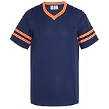 Pullonsy Blank Navy Blue Football Jerseys for Men