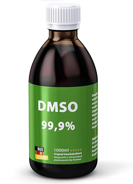 DMSO 1000ml 99,9 % Reinheit ph eur: Dimethylsulfoxid unverdünnt - Made in Germany - Apothekenflasche - Braunglas