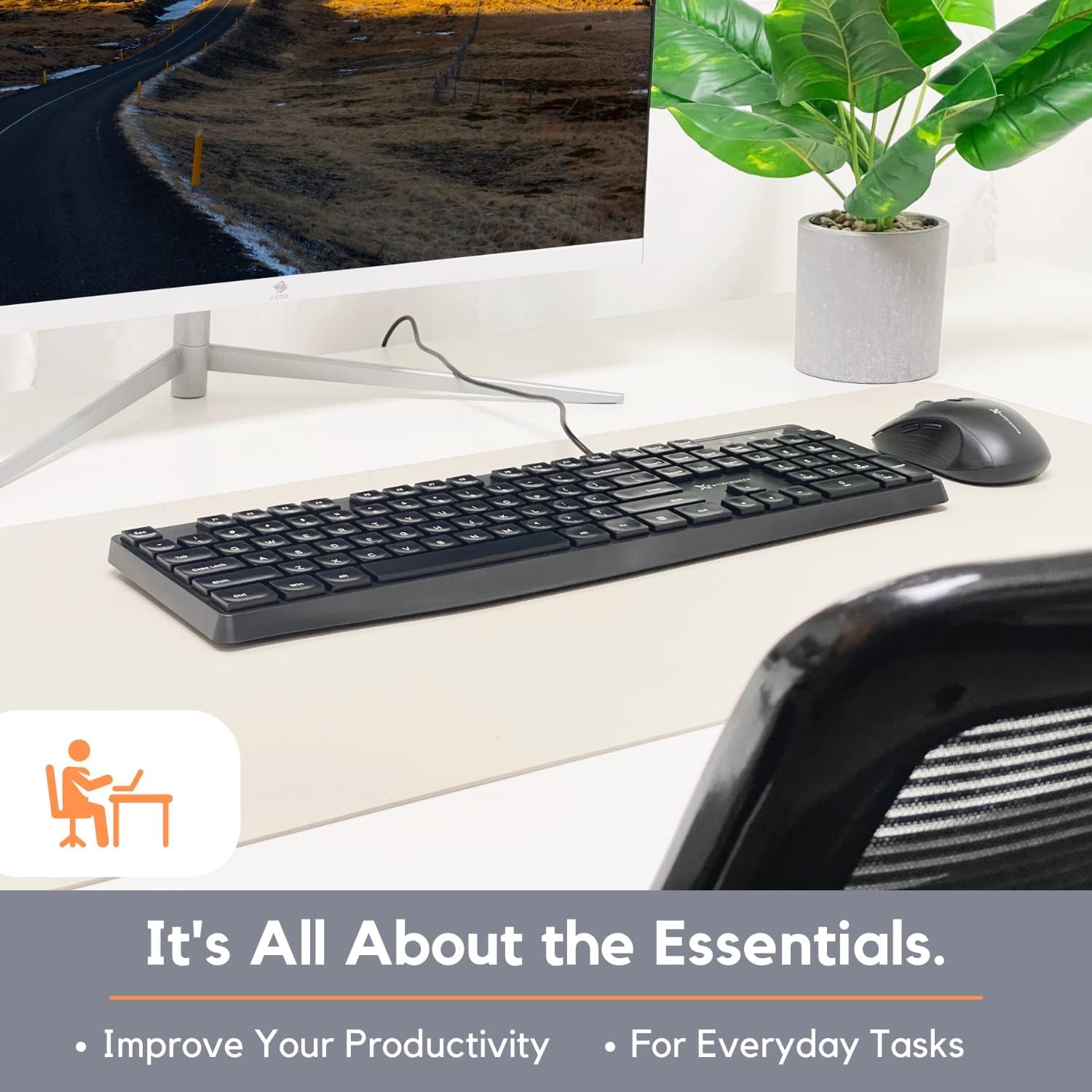 Mua X9 Performance Wired Keyboard - Ultra Slim Full Size Ergonomic ...