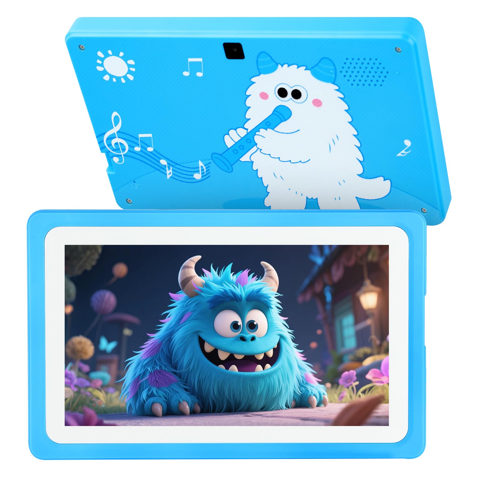 Kids Tablet 7'' 32GB, Tablet for Kids 3-7 with Wifi Youtube Tons of Offline Content Parents Control, Toddler Android Tablets with Thicken Case Stand Children Software Installed for Boys Girls 3-12