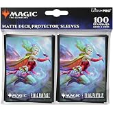 Ultra Pro MTG x Final Fantasy Matte Deck Protector Sleeves &ndash; 100 Pack | 100 standard size sleeves with matte finish, exclusive artwork, and durable polypropylene protection for trading cards