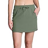 RBX Active Fashion Skort for Women, Quick Drying Woven Skirt with Inner Liner Shorts for Hiking, Tennis, Golf, Pickleball