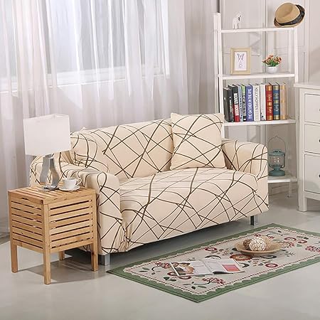 MissHome Sofabezug Elastischer Sofaüberwurf Sofa Cover Stretch Hussen für Sofa/Couch Rutschfest Möbelschutz Sofahusse Couchbe