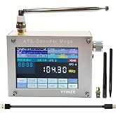 ATS-Decoder Mega SDR Radio Receiver 4" Touch Screen AM FM SSB CW DIGI Upgraded ATS25 Version with High-Sensitivity SI4735D60 Chip Built-in CW Digital Decoder 4000mAh Battery Portable Aluminum Case