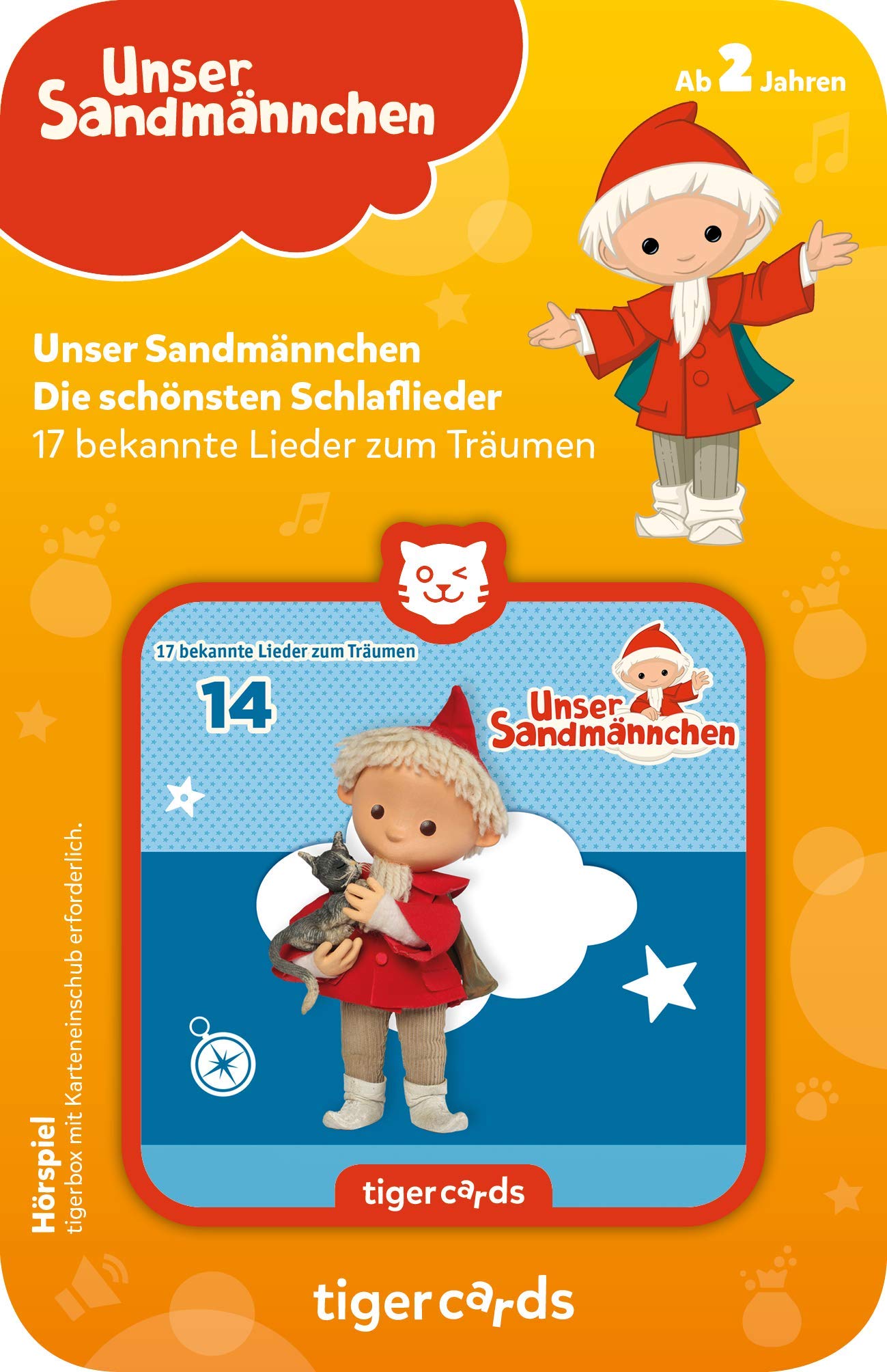 tigermedia tigercard Sandmännchen Episode 14 The Most Beautiful Lullabies Dreams Good Night Sleep Children Tiger Box Audio Play Audio Book