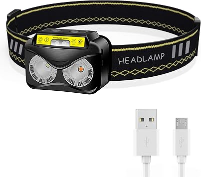 Amazon ヘッドライト Xflyee Ledヘッドライト 充電式 ジェントス センサー機能 Ipx6防水 高輝度6モード 白と赤ライト ヘッドランプ 500ルーメン 角度調節可能 軽量 防災 釣り 自転車 アウトドア Xflyee ヘッドライト