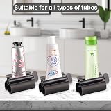 UDQYQ Toothpaste Squeezer 2 Pack - Stainless Steel Tube Wringer Matte Black view 4