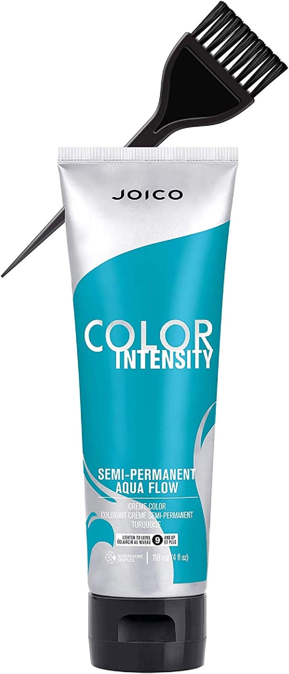 COLOR INTENSITY Semi-Permanent Creme Hair Color (w/Sleek Applicator Tint-Brush) Cream Haircolor Dye, NO DEVELOPER REQUIRED! (AQUA FLOW, Aquaflow)