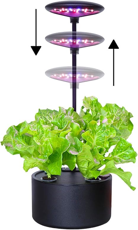 Amazon Co Jp ファミリーインテリジェントabs野菜植栽機 屋内無土壌栽培設備 Led植物ライト 子供用読書灯 野菜植物などを育てることができます 黒 ホーム キッチン
