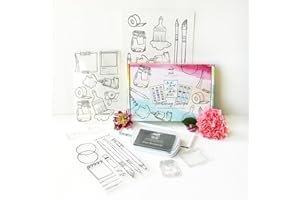 PAINTCRUSH Kristy Rice Color Swatch Clear Stamp Set to Test Your Professional Art Supplies - Swatch Your New Watercolor Paint Set, Coloring Markers, Color Pencils, Alcohol Markers Set and Gouache Paint Sets