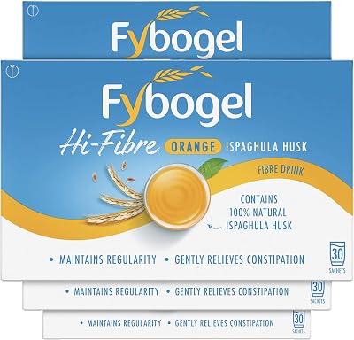 Fybogel Hi-Fibre Orange Sachets Pack 4 x 30 Constipation Relief & Regularity