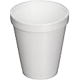 Dart CONTAINER J-Style Styrofoam Drink Cups (1000 Per Case), White, 8 oz (8J8)