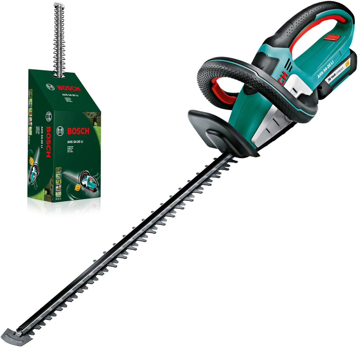 Bosch Ahs 54 20 Li Cordless Hedge Trimmer Battery 36 V Anti Block System 540 Mm Blade Length 060084a100 Amazon De Baumarkt