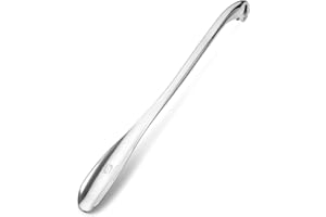 OrthoStep Red Moose Shoe Horn Long Handle Metal 24 inch - Durable and Sturdy for Shoes and Boots