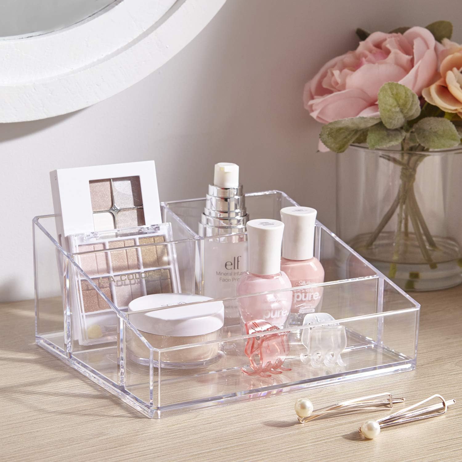 STORi Clear Plastic Vanity Makeup Organizer: Home & Kitchen