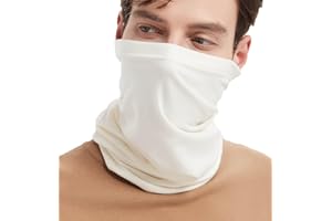 TAMOUKOC Wool Neck Gaiter Ski Face Mask Winter Scarf Neck Warmer for Men & Women
