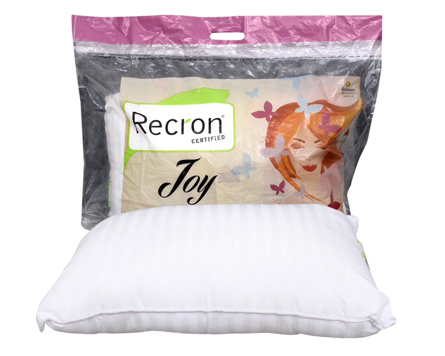 Buy Recron Certified Fabric Joy Pillow (16x24 inch) Online at Low