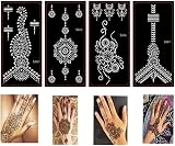 XMASIR 30 Sheets Indian Temples Tattoo Stencils Body Art Painting Templates Kit view 9