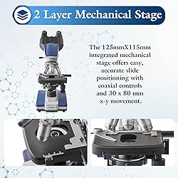 40X-2500X LED Compound Binocular
