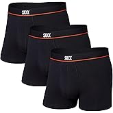 SAXX Underwear Co. Men's Non-Stop Stretch Cotton Trunk Fly 3-Pack