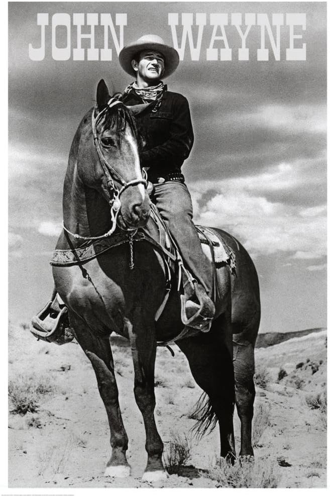 E John Wayne (On Horse) Movie Poster Print 24 x 36in