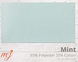 M & J Plain Mint Polycotton Fabric 45 inch 112 cm Wide 5 Metre view 2