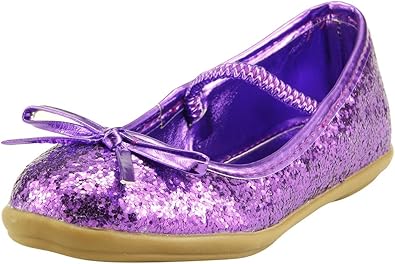 purple glitter shoes