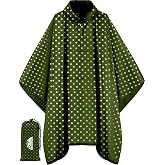 Bruvoalon 3-in-1 Rain Poncho with 1/4 Zip &amp; Chest Pocket, Waterproof, Sunshade, Ground Mat for Adults &amp; Youth Emergency