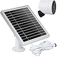UYODM Solar Panel Compatible with SimpliSafe Outdoor Security Camera,Power Your SimpliSafe Outdoor Camera continuously, AL Alloy Frame Durable and Sturdy - Silver
