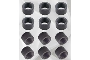 AXYUADA 12-Pack Combo: 6 x 5/8x24 Thread Protectors & 6 x 1/2x28 ThreadProtectors -Durable, Protective, and Easy to Install