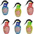 The Dreidel Company Candy Spray- Strawberry Splash Blue Raspberry Blast Sour Watermelon Blast, Kosher Certified, 2.01 OZ Per Bottle 57 Grams (Grenade Sour Blast, 6-Pack)
