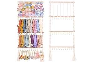 VISATOR Headband Holder Bows Organizer - Baby Girls Hair Accessories Holder - Toddler Girls Room Wall Decor