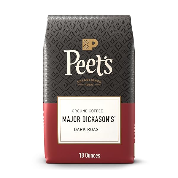 PEET’S COFFEE, DARK ROAST GROUND COFFEE, 100% ARABICA...