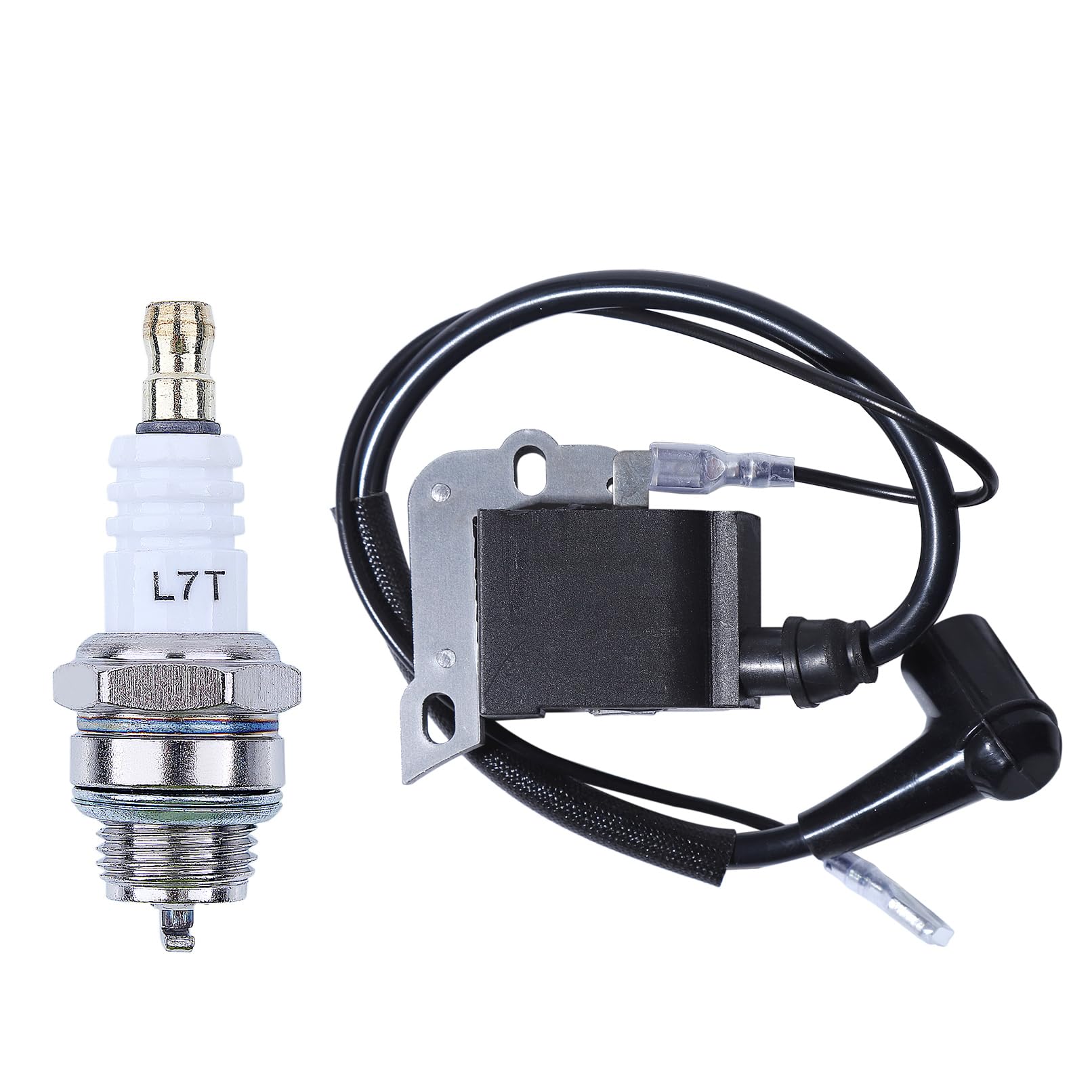 Mtanlo Ignition Coil with L7T Spark Plug for Husqvarna 51 55 61 66 257 261 262 266 268 272 Chainsaw Replaces 544018401