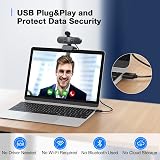 EMEET C960 4K Webcam with Sony Sensor PDAF Auto Focus Dual AI Mics Privacy Cover view 7