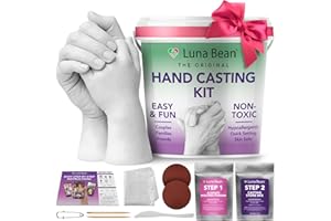 Luna Bean Hand Casting Kit – The Original Hand Mold Kit – Mothers Day Gifts for Mom - Anniversary Engagement Gifts for Women 