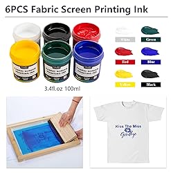 Caydo 54 Pieces Screen Printing Kit with 50W LED UV