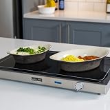 Callow Retail Electric Plate Warmer Tray 56cm Food Heater Adjustable Temp Glass view 2