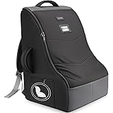 YOREPEK Padded Car Seat Travel Bag for Airplane Travel Compatible with Chicco, Britax, Nuna Rava, Sturdy Car Seat Backpack fo