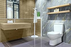 20-Pack Peel and Stick Bleu Or Marble Tiles