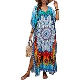 Kaftan Dresses for Women Plus Size Bathing Suit Cover up Caftan Maxi Beach Dresses