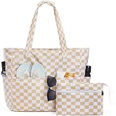 G4Free Beach Bag, Waterproof Sandproof Large Capacity Foldable for Women | Beach Tote Pool Bags for Travel, Swim, with Wet Compartment