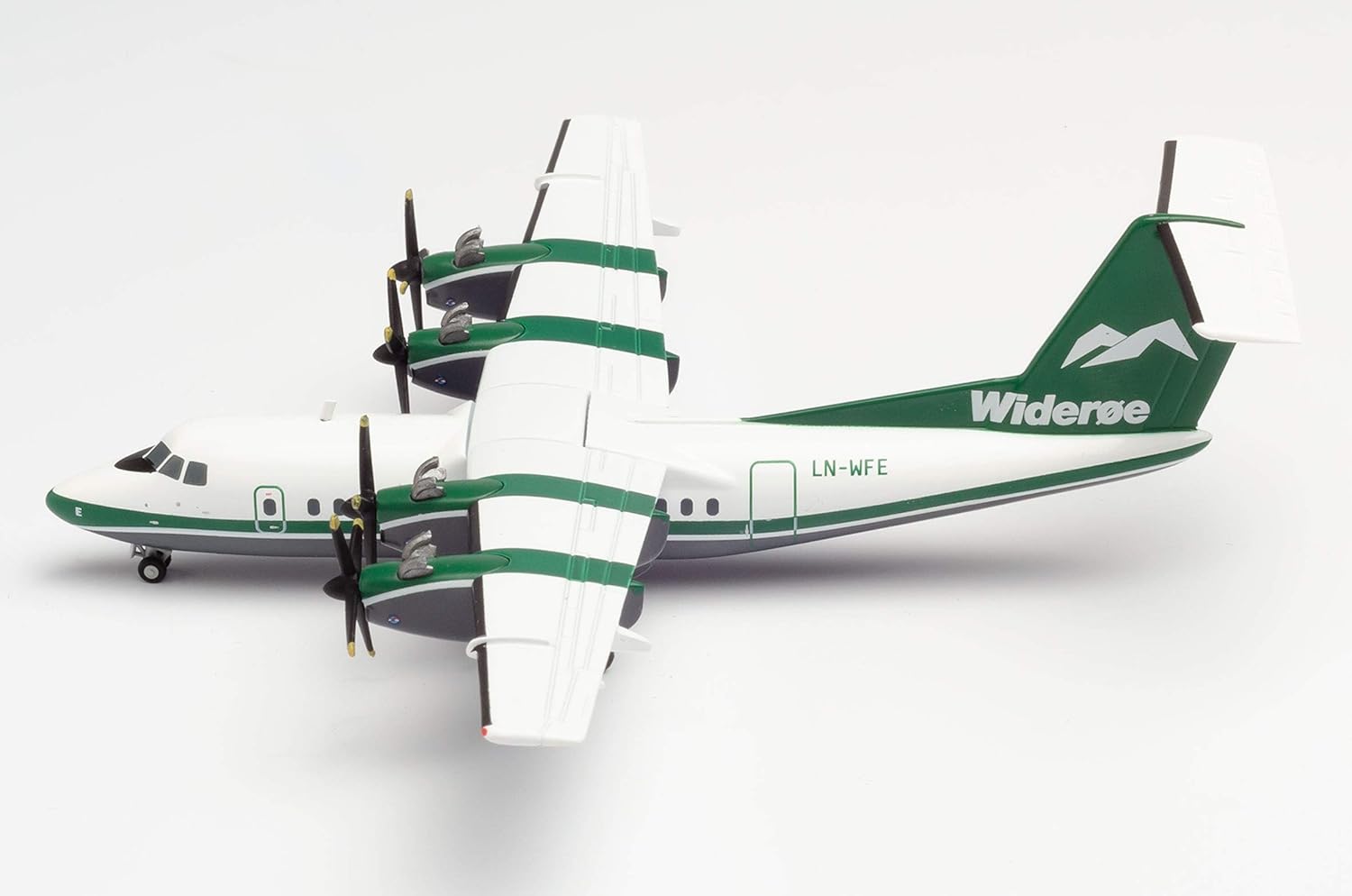 herpa Wideroe De Havilland Canada DHC-7 Miniature Craft Collection and Gift - Image 3