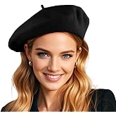 GEMISAN French Wool Beret Hats for Women Man | French Beret,Solid Color Classic Beanie Winter Cap Painter Berets.