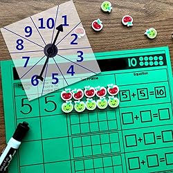 Lohoee 15Pcs Transparent Spinners Math Game Spinner