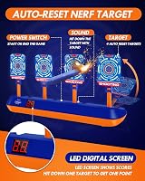 Lehoo Castle Nerf Target Electronic Target Set 60 Darts Vest Mask Goggle view 2