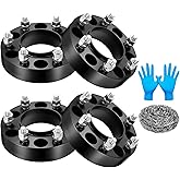 BDFHYK 6x139.7mm Wheel Spacers 1.5 inch Hubcentric Wheel Spacer Compatible with Ranger Bronco,Forged 6 Lug Wheel Adapters M12X1.5 & 93.1 mm Hub Bore, Set of 4