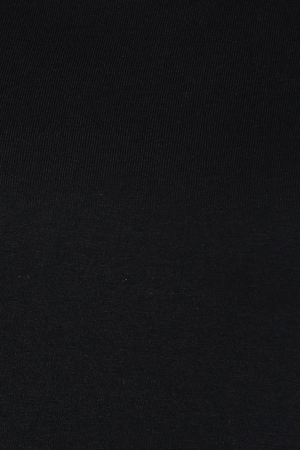 miss chase women's black solid half-sleeve round neck mini shift dresses