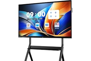 MWE Smart Board,Electronic Interactive White Board with 4K Touchscreen Display Built in UHD Camera Open App Ecosystem Digital Whiteboard for Business Office Classroom Home (Wall Mounted, 85'')